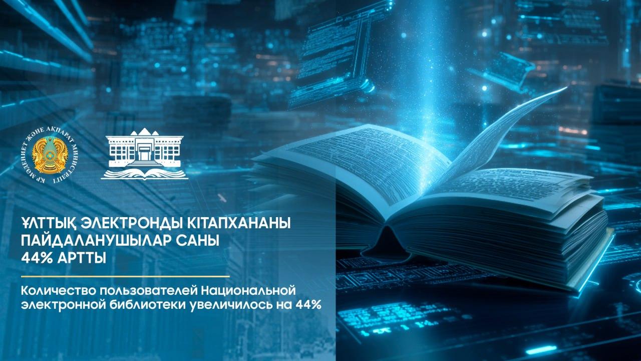Ұлттық электронды кітапхананы пайдаланушылар саны 44% артты