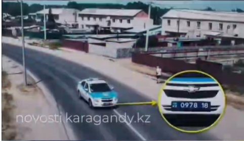 "Адам қағып кете жаздады": Абай облысында жол ережесін бұзған патрульдік көлік жүргізушісі жауапқа тартылды
