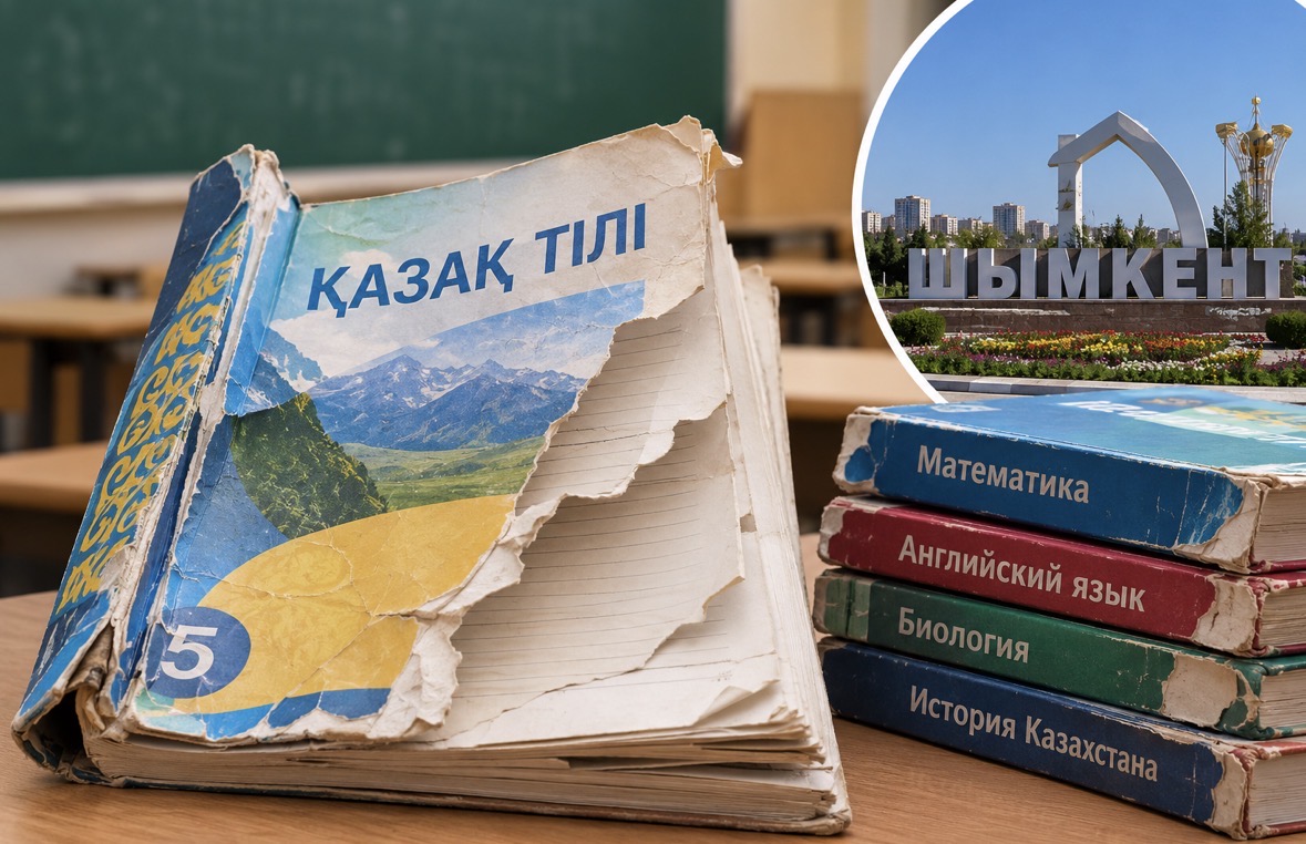 Школьникам Шымкента выдавали учебники без страниц и с порванными обложками